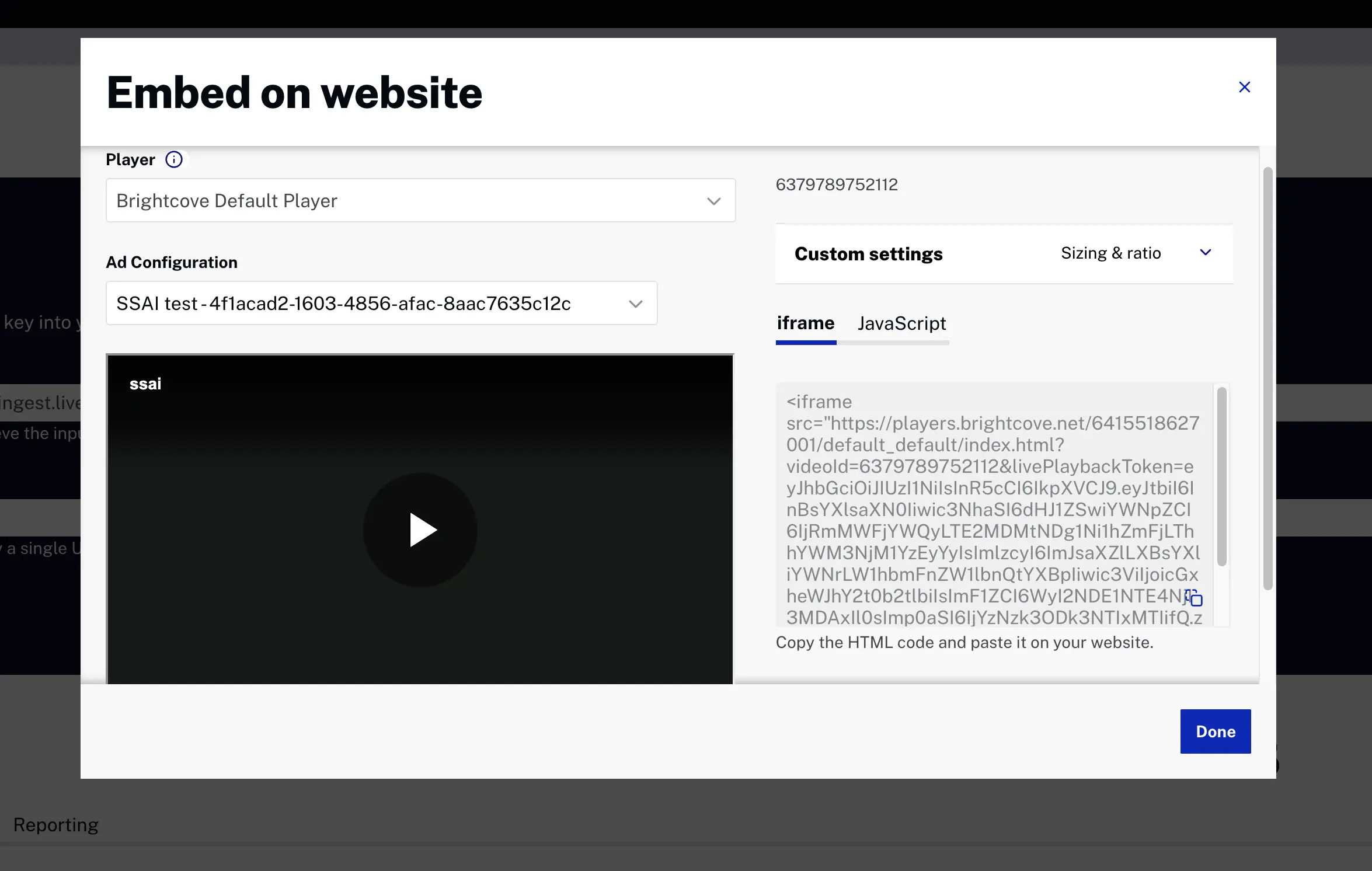 Embed code