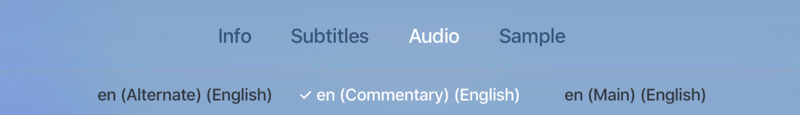 Audio tab bar item